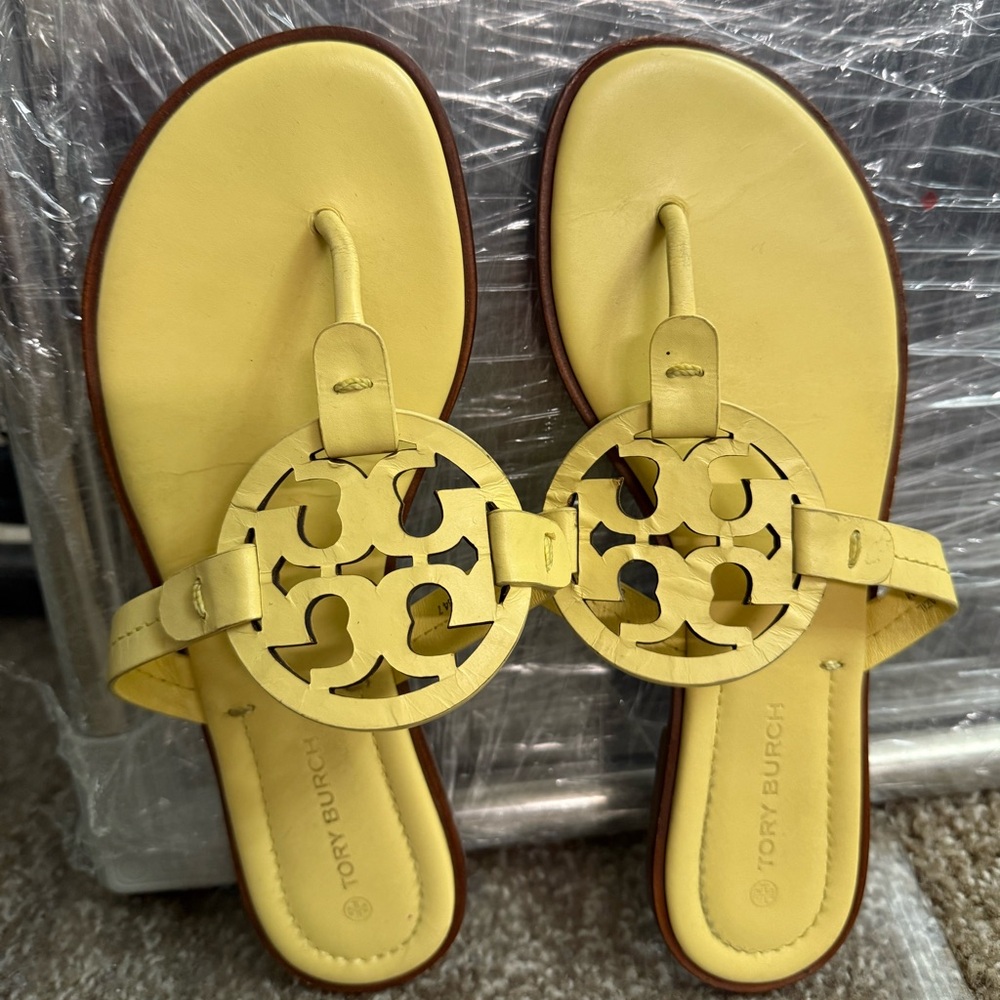 Tory Burch Yellow Miller Sandals